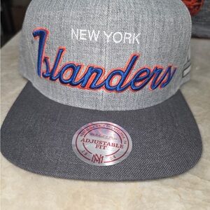Mitchell & Ness Gray New York Islanders Hat